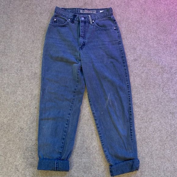 Levis 900 Series Silver Tab Mom Jeans size 27 x 31 USA Vintage Denim Gray - Picture 2 of 14